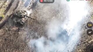 Russian BTR-82 gets shot at point blank. Kursk, Oct 2024