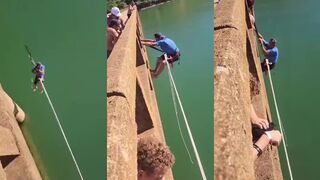 Man dies after bunjee jump from bridge