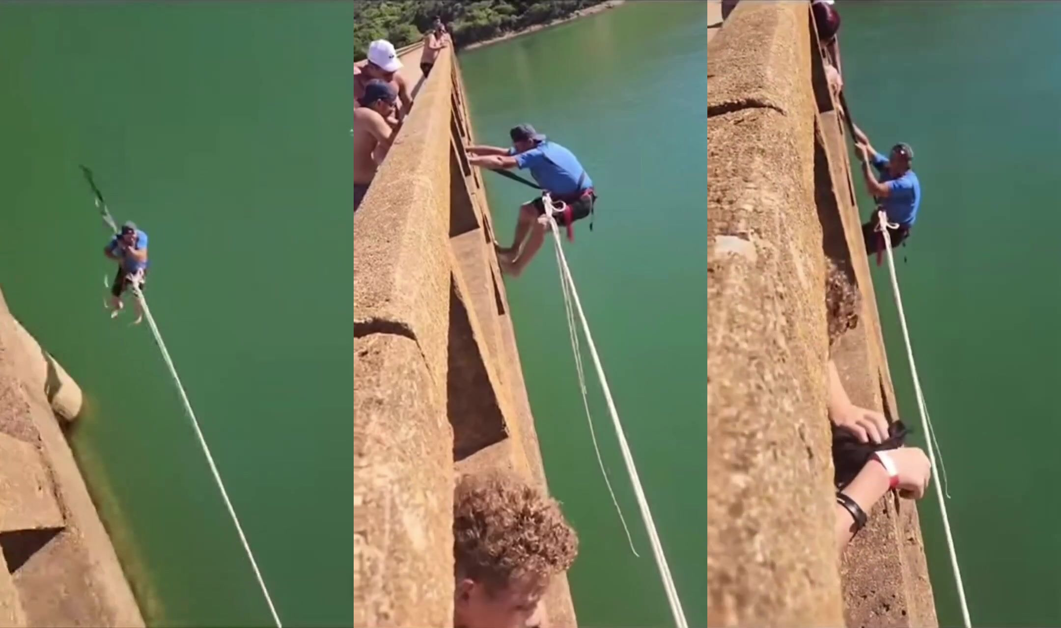 Man dies after bunjee jump from bridge
