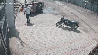 Woman Injured By Overturned Tricycle