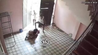 Woman Beaten And Kicked By Own Relatives During Family Dispute