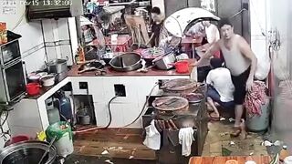 In China A Woman Buying Street Food Suddenly Dies