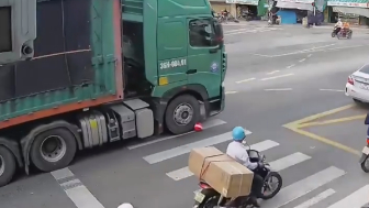 Rider Hit And Dragged By Truck, Blind Spot Kills Again