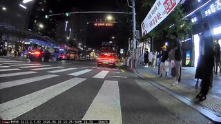 Woman Hit By Car While Running Red Light In Korea