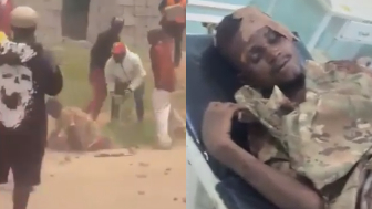 Nigerian Soldier Mistaken For Bandit Brutalized By Angry Mob