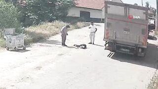 Old Woman Ran Over, Killed By Reversing Truck In Turkey