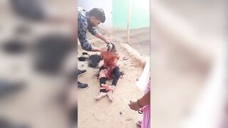 Tied, Beaten, Shaved And Painted:  Man Tortures Wife In Front Of Children