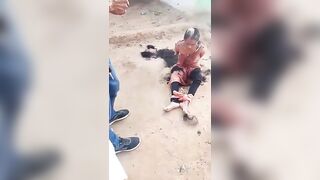 Tied, Beaten, Shaved And Painted:  Man Tortures Wife In Front Of Children