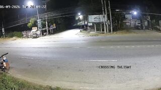 Motorcyclist flies 30 feet hit by car