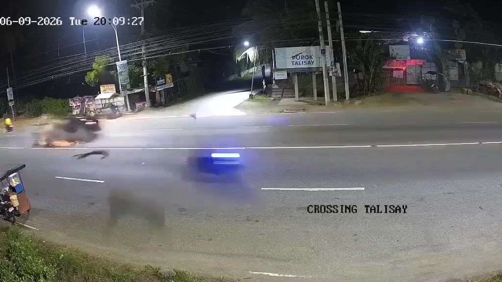 Motorcyclist flies 30 feet hit by car
