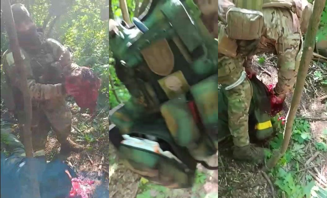 Classic: Screaming Ukrainian Gets Beheaded By Russian {Clean Video}