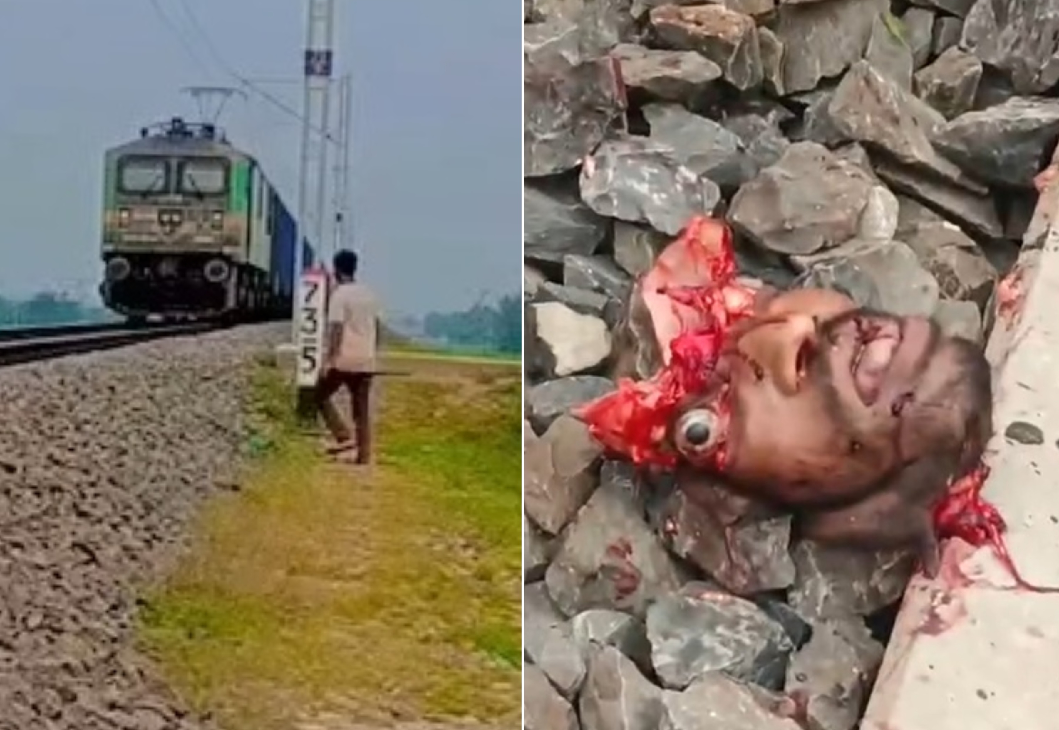 Man Lays On Tracks In Front Of Oncoming Train