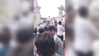 Seven people lost their lives and 25 were injured after the roof of an old  temple