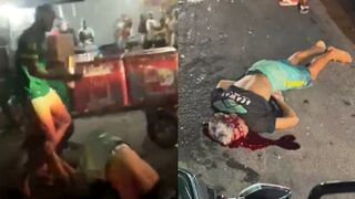 Moment Of Cold Blooded Murder During Street Fight In Brazil
