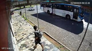 Man Throws Himself Under Moving Bus