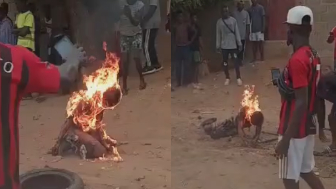 Man Accused Of Robberies Burned Alive By Mob