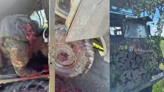 Consequences of invading Ukraine: one katsap was beheaded, another burned alive.
