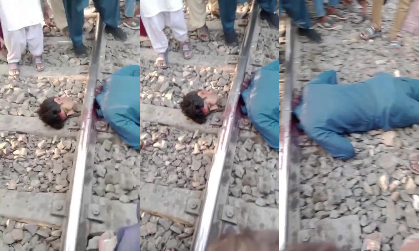 Head severed by train in Pakistan