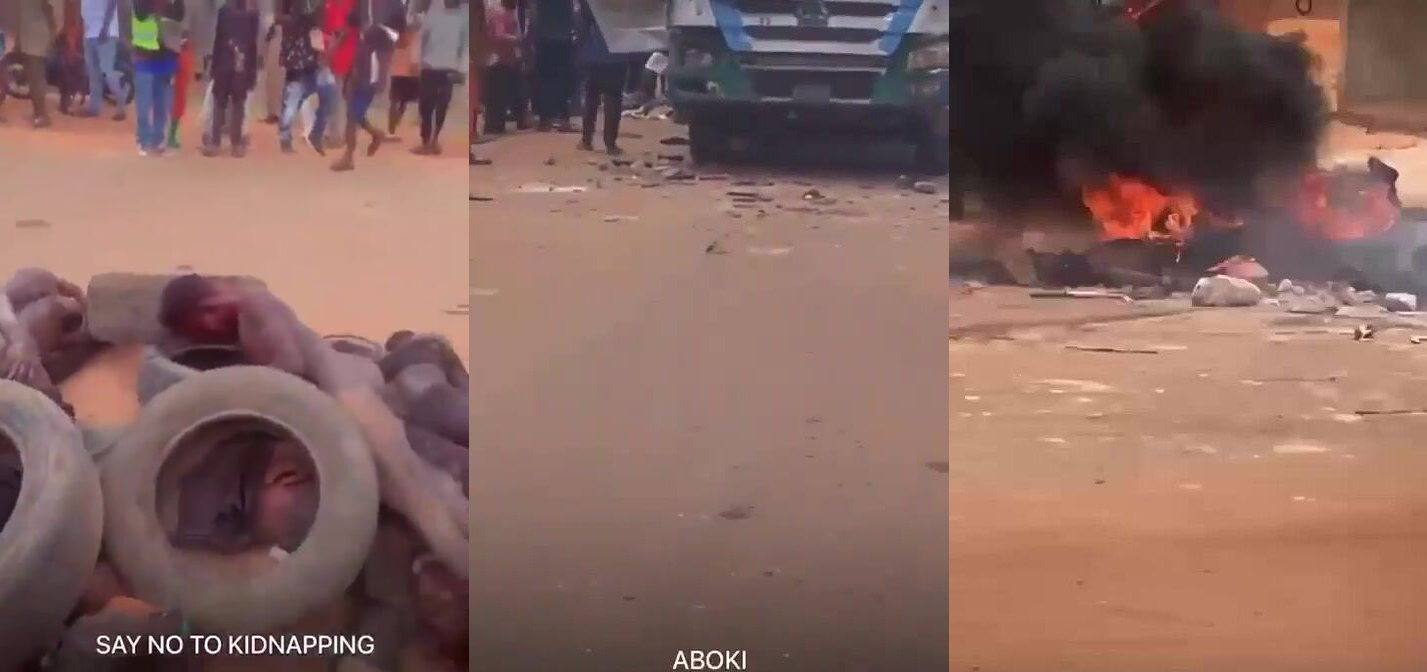 Kidnappers Killed And Burned By Mob