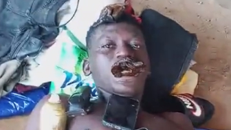 Caught Red Handed Thief Got Some Shit Stuffed In His Mouth
