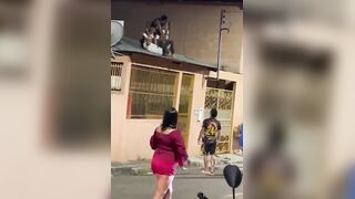 Thief’s Rooftop Getaway Ends in Street Justice