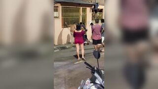 Thief’s Rooftop Getaway Ends in Street Justice