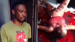Sicko Caught After Stabbing His GF To Death