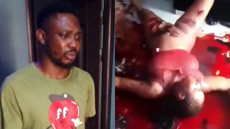 Sicko Caught After Stabbing His GF To Death