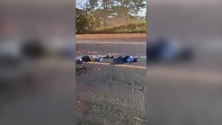 Couple Killed In Collision Between Truck, Motorcycle {Gruesome Aftermath}