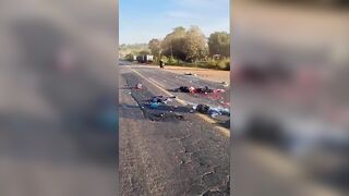 Couple Killed In Collision Between Truck, Motorcycle {Gruesome Aftermath}