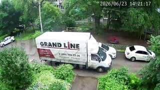 Old Woman Run Over Twice, Killed By Reversing truck In Russia