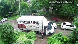 Old Woman Run Over Twice, Killed By Reversing truck In Russia