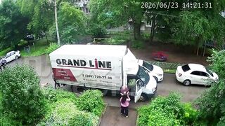 Old Woman Run Over Twice, Killed By Reversing truck In Russia