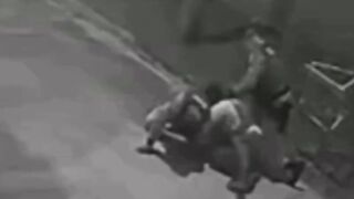 Man executed by police officer after assaulting wife and children