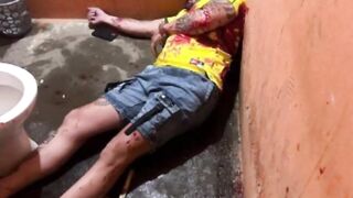 Murdered by gang inside a bar