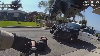 Suicidal man shot by LASD deputies when he charged at them with a knife