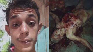 SICK:: Young Man Cuts Out Heart Of His Stepfather And Films The Horrific Aftermath