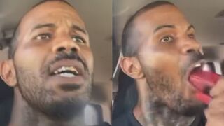 Thug Shoots Himself In Mouth During Police Chase In USA On FB LIVE