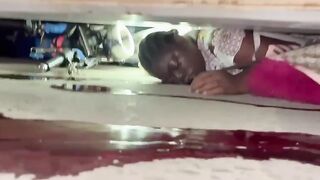 Crushed by storage container