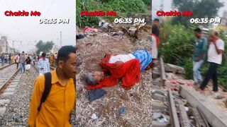 Train severs mans head
