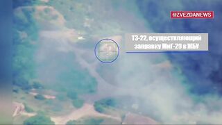 Destruction of Ukrainian MiG-29.