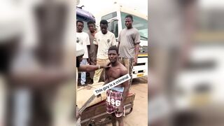 Thief Forced To Carry Heavy Tarpaulin He Tried To Steal