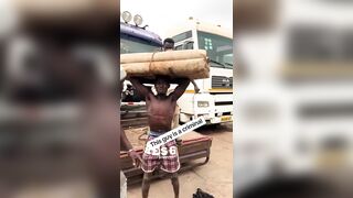 Thief Forced To Carry Heavy Tarpaulin He Tried To Steal