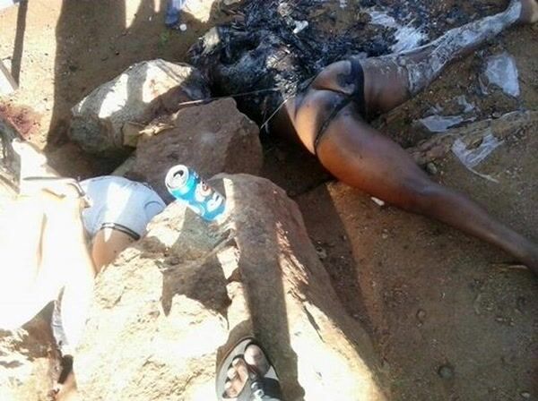 Two women executed by gang; one charred: see images