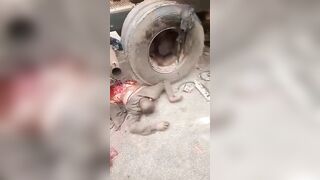 Truck Ripped Rickshaw Driver In Halves in Nigeria