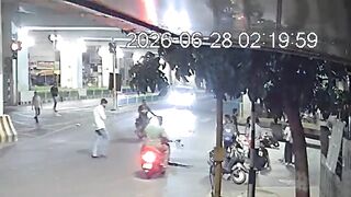 One dead in hit-and-run Car-Motorcycle accident in India
