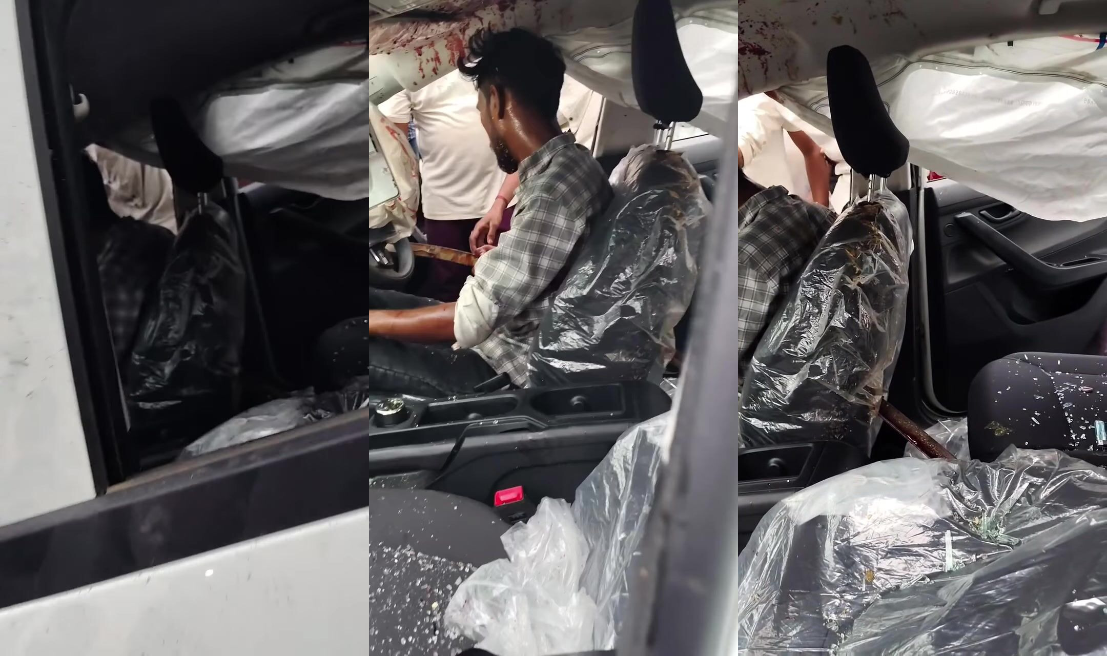 Driver Impaled By Iron Bar