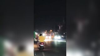 Moment Of Motorcycle Accident That Left Rider Decapitated