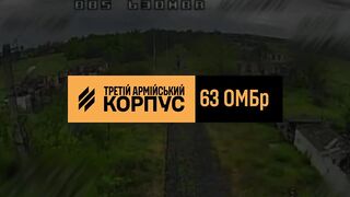 Ukraine's 63rd Mechanized Brigade Steel Lions targeted Russian infantry positions