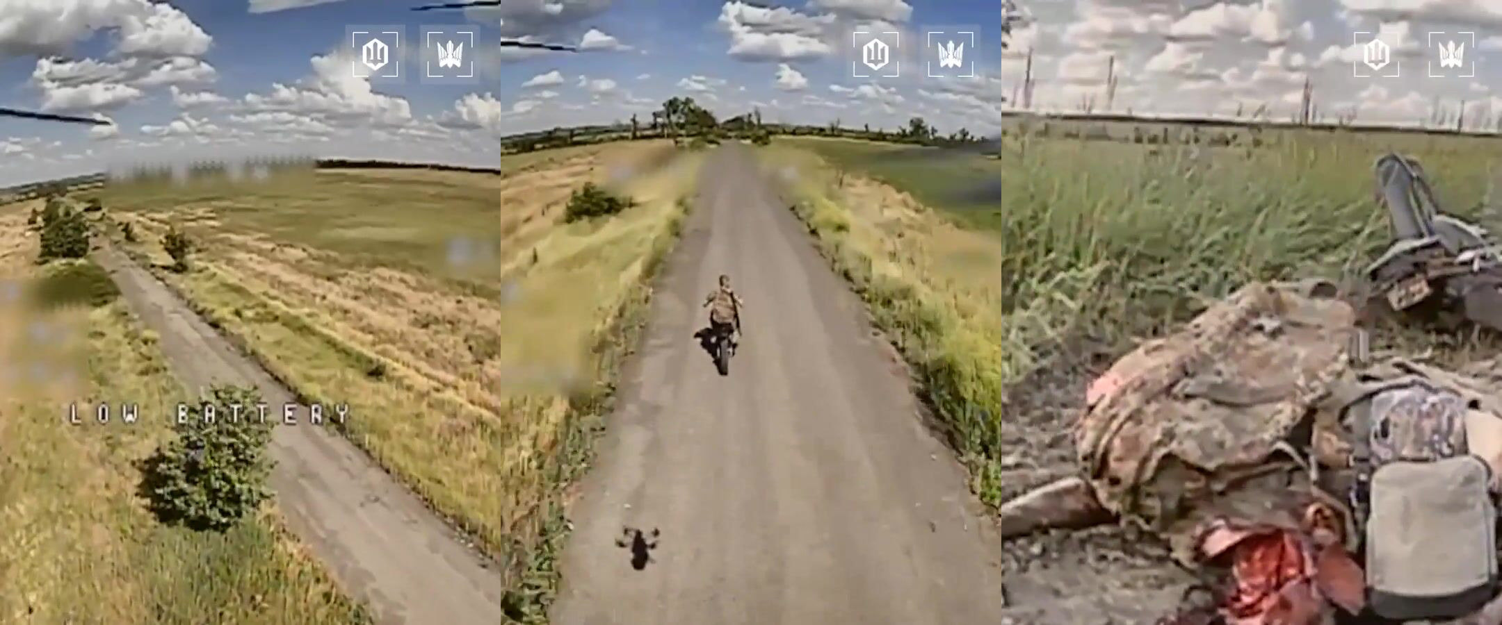 An empty-headed Russian orc on a motorcycle.